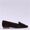 Paul Green Slip On Square Detail Loafer - Brown Suede